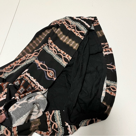 Free People Stella Graphic Print Mini Dress Black Combo Size Small O2 - Picture 6 of 7